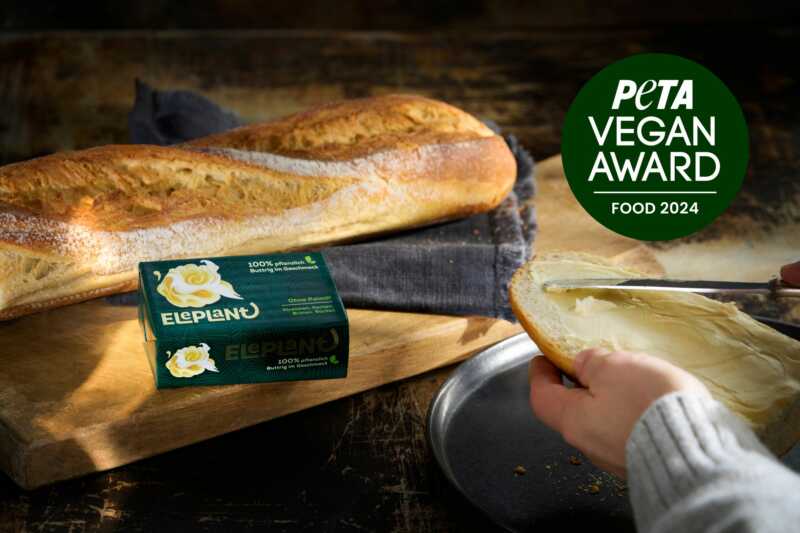 „Beste vegane Butter“ Eleplant gewinnt den PETA Vegan Food Award 2024!